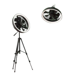 JISULIFE FA17 Rechargeable Outdoor Ceiling Fan with LED Light – Portable, Silent & Long Battery Life
